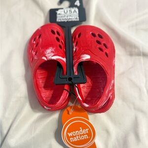 Wonder Nation Kids Red Water Shoes